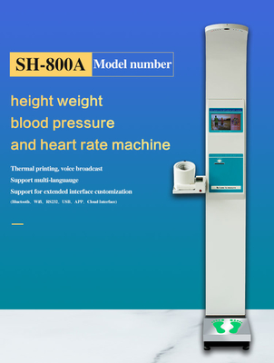 10.1 Inch Lcd Screen Weight And Height Blood Pressure Scale Automatic Monitor 205cm