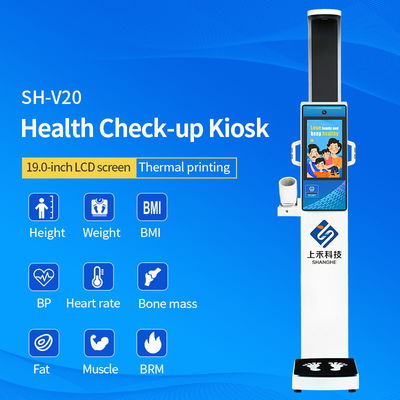 Pharmacy Blood Pressure Kiosk Composition Analyser Scan Machine Body Analyzer Fat Measurement