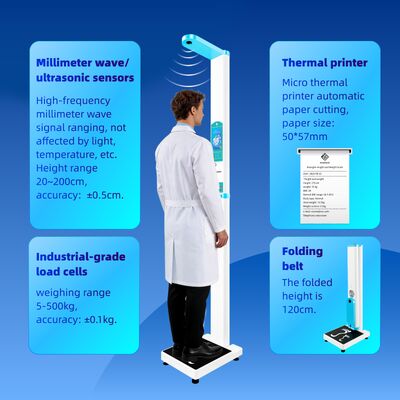 SH-300G Medical Weight and Height Scale Ultrasonic Measurement Height and Weight Machine for Healthcare Center Pharmacy