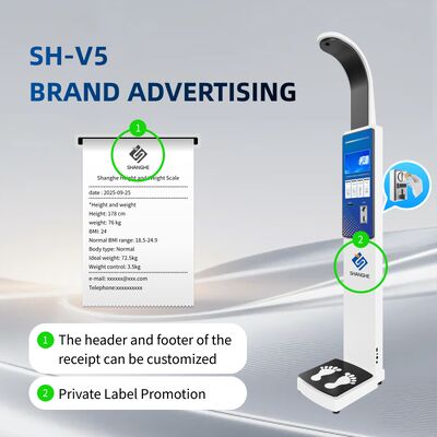 SH-V5 Digital Mobile Measuring Equipment Height Weight BMI Scale Machine