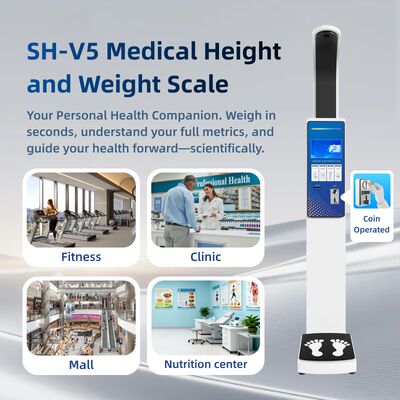 Commercial Outdoor Coin Operated Weighing Scale Body Composition Fat Scale Height and Weight Balance Operad OEM BMI