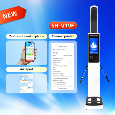 All-in-One Physical Examination Height Weight Machine Health Kiosk Body Fat Composition Analyzer Scale