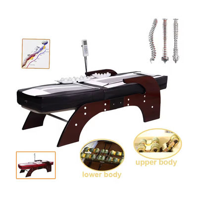 Spa de tração de corpo inteiro quiropraxia cuidados com a coluna turmalina cama de pedra 3d colchão jade master cama rolo cama de massagem infravermelha