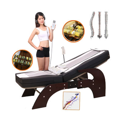 Spa de tração de corpo inteiro quiropraxia cuidados com a coluna turmalina cama de pedra 3d colchão jade master cama rolo cama de massagem infravermelha