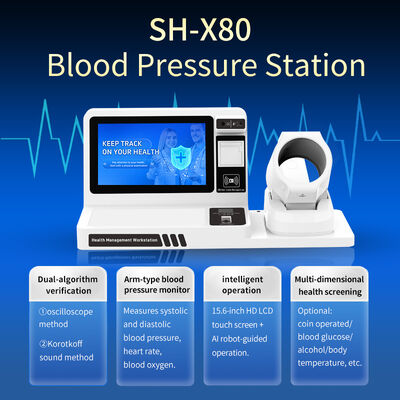 Monitor de pressão arterial digital OEM ODM Medição de frequência cardíaca Máquina eletrônica de pressão arterial para farmácia hospitalar