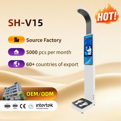 Máquina de altura e peso para escala de IMC corporal